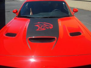 car vinyl hood decal