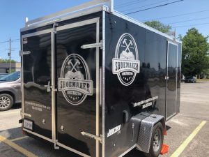 custom vinyl trailer graphics for commercial vehicle